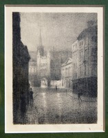 Thomas Robert Way (1861-1913): Exterior, 1899 - antik, eredeti litográfia