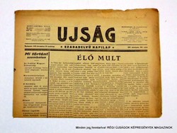 1940 december 29  /  UJSÁG  /  Régi ÚJSÁGOK KÉPREGÉNYEK MAGAZINOK Szs.:  8997