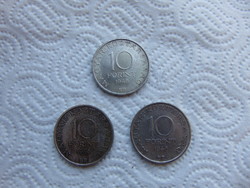 3 darab ezüst Széchenyi 10 forint 1948 LOT !  02  