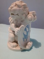 Nymphenburg porcelán pajzos oroszlán (tökéletes állapotban)