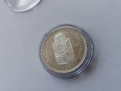 1881 ezüst 1 forint,gyönyörű állapotban,kapszulában-így ritka