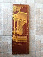 Kínai lakk falitábla 30 x 92 cm