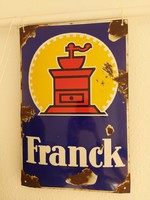 Franck kávé zománctábla reklámtábla zománcos tábla 