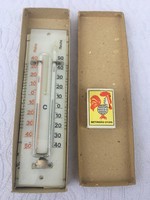 Nagyon Különleges Antik Régi - Six-rendszerű maximum-minimum hőmérő Üveg Dobozában