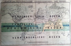 Térkép, Karte zur Physicalischen Erdbeschreibung. Der Regen, 19. második fele.