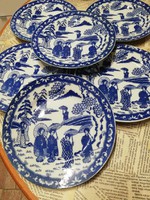 Japanese geisha breakfast-dessert plates 6 pcs