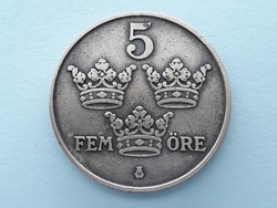 Svédország 5 Öre 1916 - Svéd 5 öre külföldi pénzérme eladó