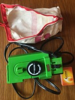 Zöld úti mini vasaló - úti vasaló műanyag - tartóval - Universal Royal