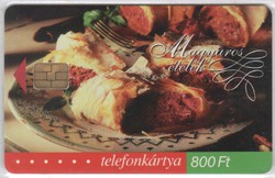 Magyar telefonkártya 0196   2002 Meggyes rétes        30.000 Db-os