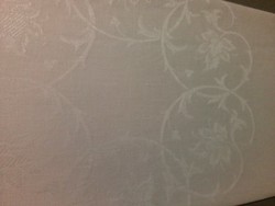 Szép mintájú damaszt szalvéta monogram hímzéssel, hibátlan, 100 éves (2)