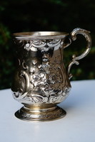 Ezüstözött Angol antik pohár