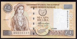 Ciprus 1 pound UNC 2004
