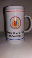 Csepel Sport Club Budapest hollóházi porcelán korsó