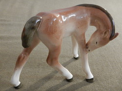 Porcelain foal statue