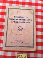 Rigler József Ede : Kivonatos mintagyűjtemény üvegcímkékről - üveg címke füzet - katalógus bor üditő