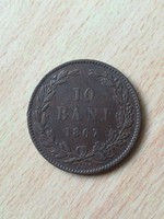 Románia 10 Bani 1867