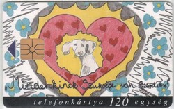 Magyar telefonkártya 0308  1999 Szeretet GEM 1     43.000 Db-os