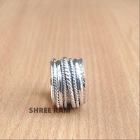 Sterling ezüst forgó gyűrű