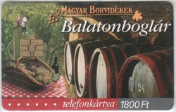 Magyar telefonkártya 0321  2003    Magyar borvidékek Balatonboglár GEM 7   15.000 Db-os 