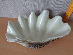 Hollóházi porcelán kagyló dísz
