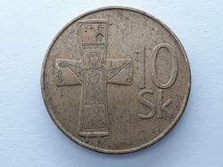 Szlovákia 10 Korona 1994 - Szlovák, Slovenska Republika 10 korun érme eladó