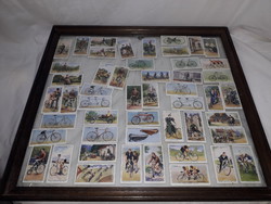 John Player & Sons kerékpáros cigarettakártyák komplett 50 darabos, 1939-es kiadású ritkaság