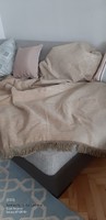 Ágytakaró francia ágyra - antik hatású szövet