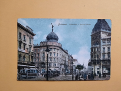 Antik levelezőlap - fotó képeslap, Budapest, Rákóczi út, 1918