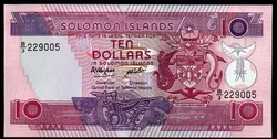 Salamon-szigetek 10 dollár UNC 1986