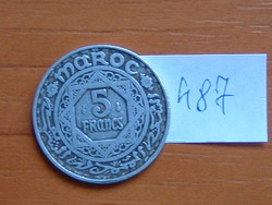 MAROKKÓ MOROCCO 5 FRANK FRANCS 1951 (a) c+w AH1370 ALU.  #487