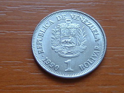 VENEZUELA 1 BOLIVAR 1990 (mm) Mexico mint #