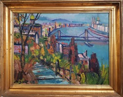 Ferenc Doór / Budapest with the chain bridge