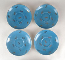 1B344 Régi kék osztrák tányér készlet 4 darab