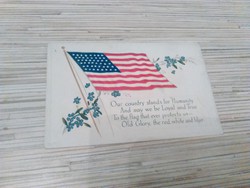 Antik Amerikai Üdvözlő képeslap. Dombornyomott.