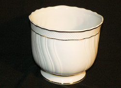 Hollóházi porcelán váza kaspó 