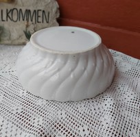 Mz altrohlau beautiful thick white porcelain bowl with twisted beaded pattern. Collector's piece village