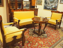 Biedermeier ülőgarnitúra - 3 darabos /kanapé, 2 fotel/