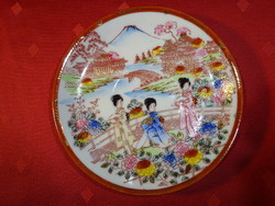 Japán porcelán teáscsésze alátét, átmérője 13,8 cm.