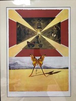Salvador Dali (1904-1989)Litográfia "Suite Papillon"1969-es kiadás(Pillangó lakosztály) bélyegző!