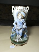 Jelzett barokk figurás váza