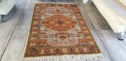 Iráni tabriz minta 122x183 kézi csomózású gyapjú perzsa szőnyeg MM_143
