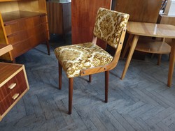 Retro régi kárpitozott mid century íróasztal szék