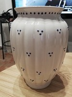 Bordás kékpöttyös  váza 