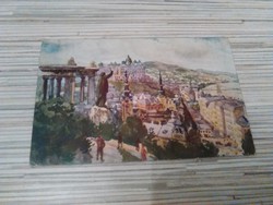 Antik képeslap. Budapest látkép.