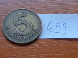 PERU 5 SOLES DE ORO 1978 LMA # 699