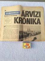 Árvízi krónika 1970. június újság emlékszám - Kádár János - Tiszai és marosi árvíz