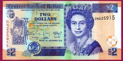 Külföldi bankjegy - - - Belize 2014 2 Dollár