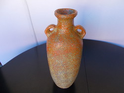 Hibátlan pesthidegkúti kerámia váza, padlóváza 36 cm