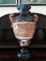 Historizáló kerámia dísz váza / nagy méretű/