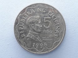 Fülöp-szigetek 5 Piso 1996 - Filippín 5 piso Emilio Aguinaldo érme